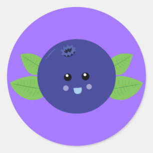 Sticker Rond Bleu mou