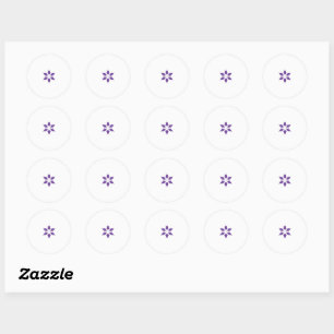 Sticker Rond Bleu Purple sainte famille catholique église Stick