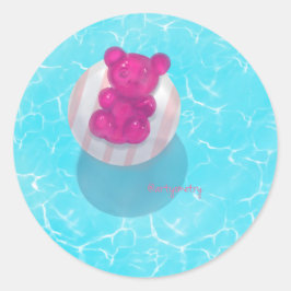 Sticker Rond Bleu vif