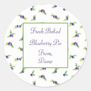 Sticker Rond Bleu Watercolor scrapbook