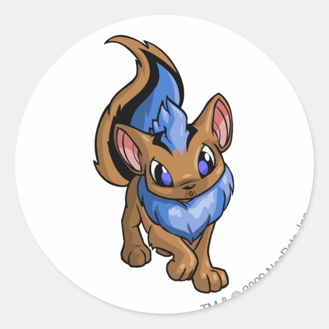 Sticker Rond Bleu Xweetok (Devant)