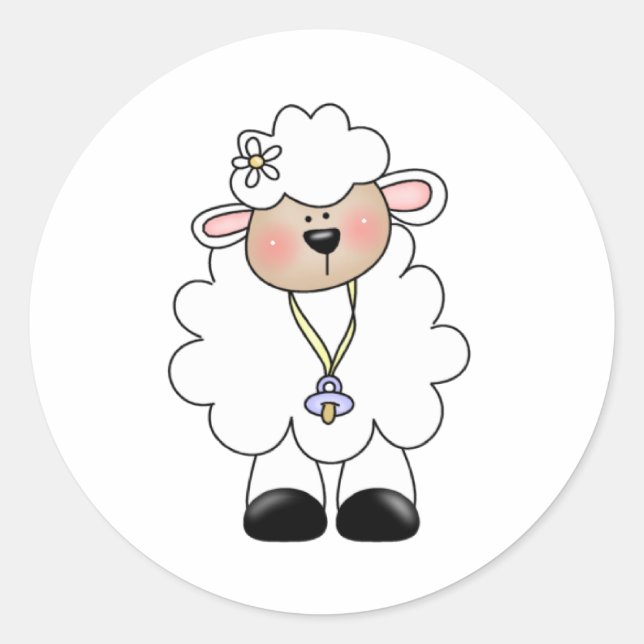 STICKER ROND BLEUE PERSONNALISÉE (Devant)