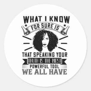 Sticker Rond BLM - Dire votre vérité est puissant