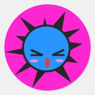 Sticker Rond blob agacé