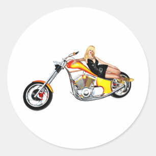 Sticker Rond Blond sur un hélico