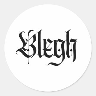 Sticker Rond blonde, métal, heavy metal, punk, musique metal