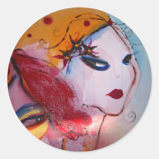 Sticker Rond "Blondie & I" (Devant)