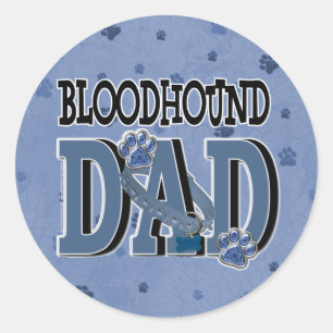 Sticker Rond Bloodhound DAD