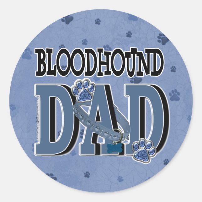 Sticker Rond Bloodhound DAD (Devant)