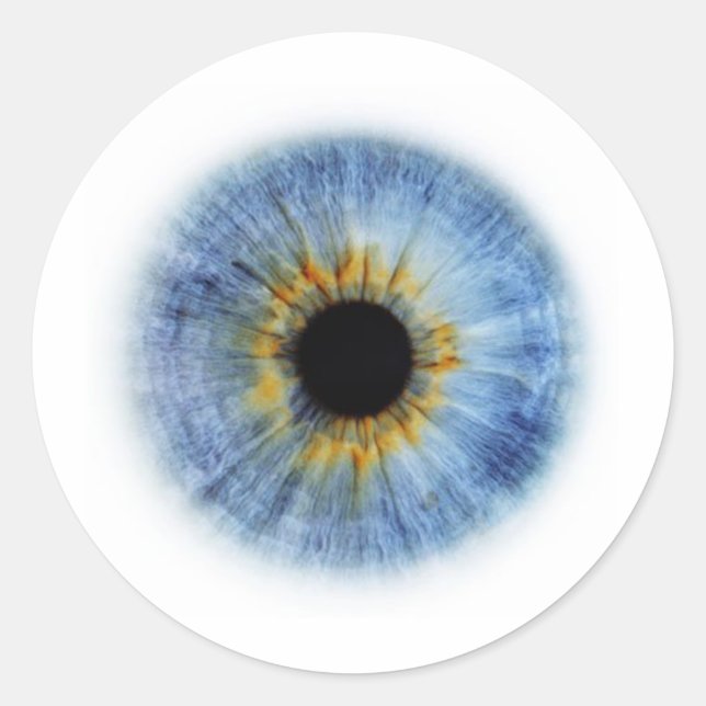 Sticker Rond Blue Eyeball (Devant)