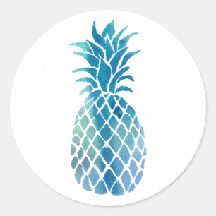 Sticker Rond blue pineappdesign