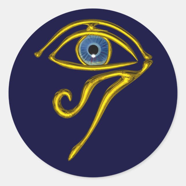 Sticker Rond BLUE TALISMAN, détail (Devant)