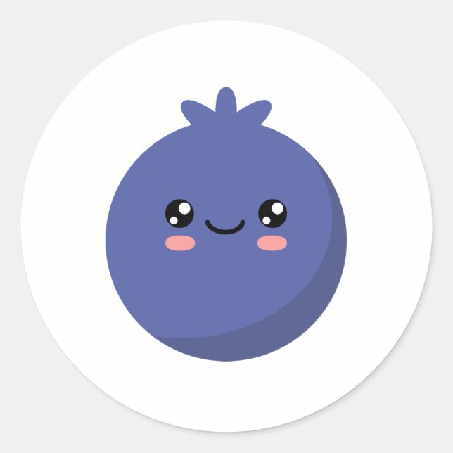 Sticker Rond Blueberry (Devant)