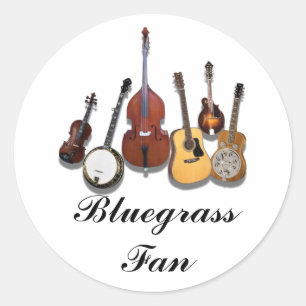 STICKER ROND BLUEGRASS FAN-STICKER