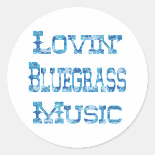 Sticker Rond Bluegrass Music