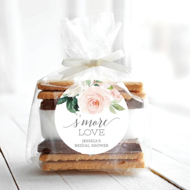 Sticker Rond Blushing Blooms'More Love - Favoriser les autocoll (Créateur téléchargé)