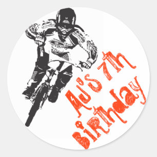 Sticker Rond BMX vélo Anniversaire