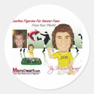 Sticker Rond Bobbleheads Bobblehead Bobblehead Bobhead têtes