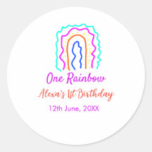 Boho Rainbow un anniversaire enfants brillant rétr
