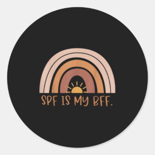 Sticker Rond Boho Spf Est Mon Bff Dermatologie Dermatologues De