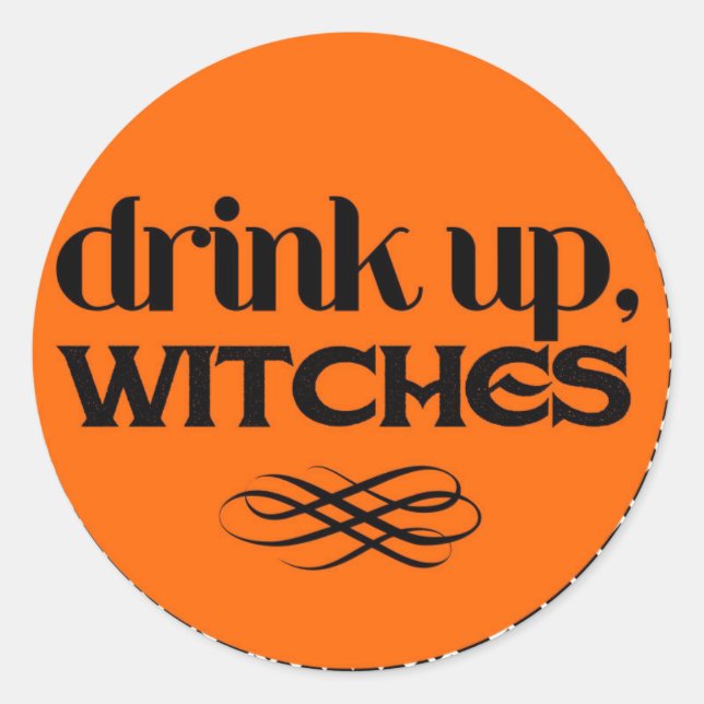 Sticker Rond Boire des sorcières (Devant)