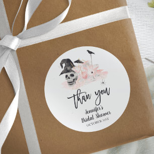 Sticker Rond Boire des Whitches Halloween Fête des mariées