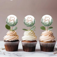 Bois Animaux baby shower Cupcake Topper