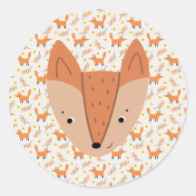 Bois Animaux Boho Design Fox