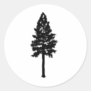 Sticker Rond bois de minuit