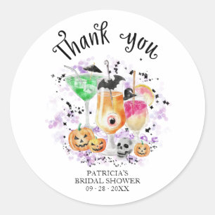 Sticker Rond Boissons Mignonnes pour une Baby Shower d'Hallowee
