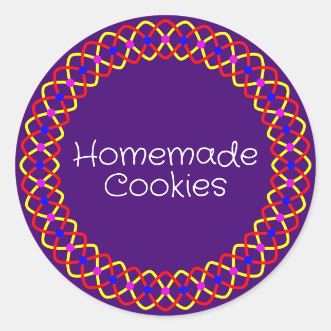 Sticker Rond Boite de boulangerie Diwali (Devant)