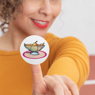 Sticker Rond Bol de fruits
