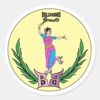 Sticker Rond Bollywood Brawler - Derby Girl