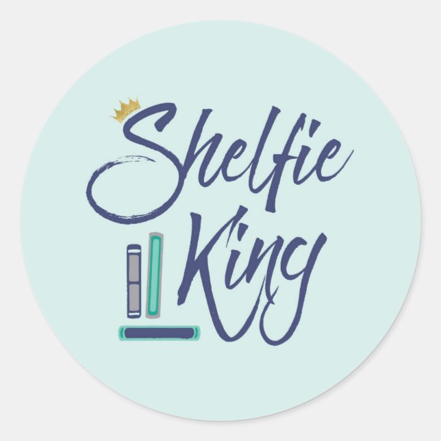 Sticker Rond Bolover Shelfie King (Devant)