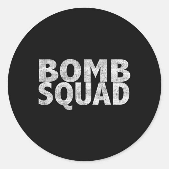 Sticker Rond Bomb Squad Eod (Devant)