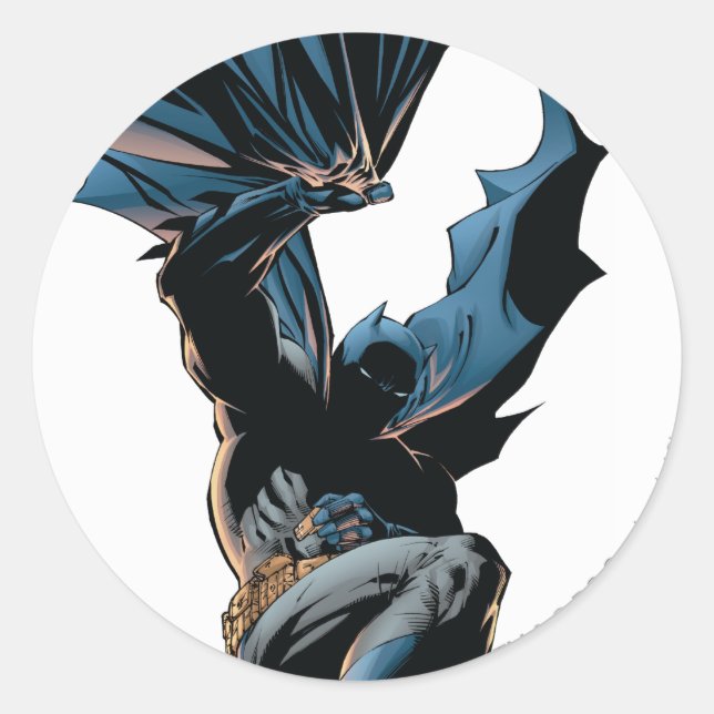 Sticker Rond Bombardement de Batman (Devant)