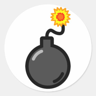 Sticker Rond Bombe !