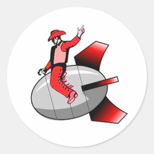 Sticker Rond Bombe nucléaire