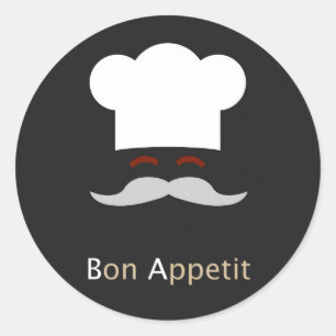 Sticker Rond Bon Appetit Chef