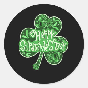Sticker Rond Bon Jour de la Saint Patrick