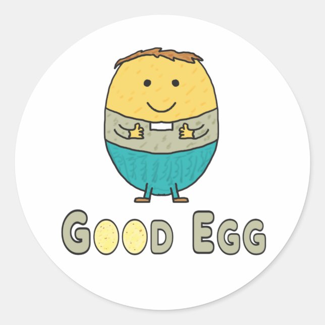 Sticker Rond Bon oeuf (Devant)