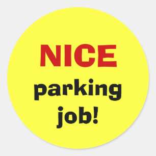 Sticker Rond BON stationnement !