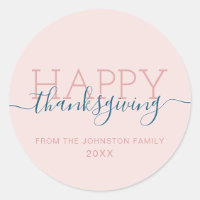 Bon thanksgiving rose pâle
