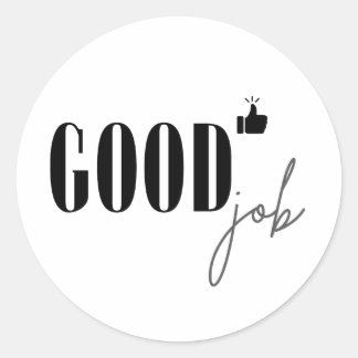 Sticker Rond Bon travail