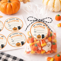 Bonbon Halloween Fantôme Citrouille Chat Noir Favo