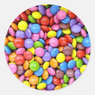Sticker Rond Bonbons : confiserie colorée