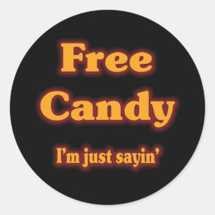 Sticker Rond Bonbons gratuits