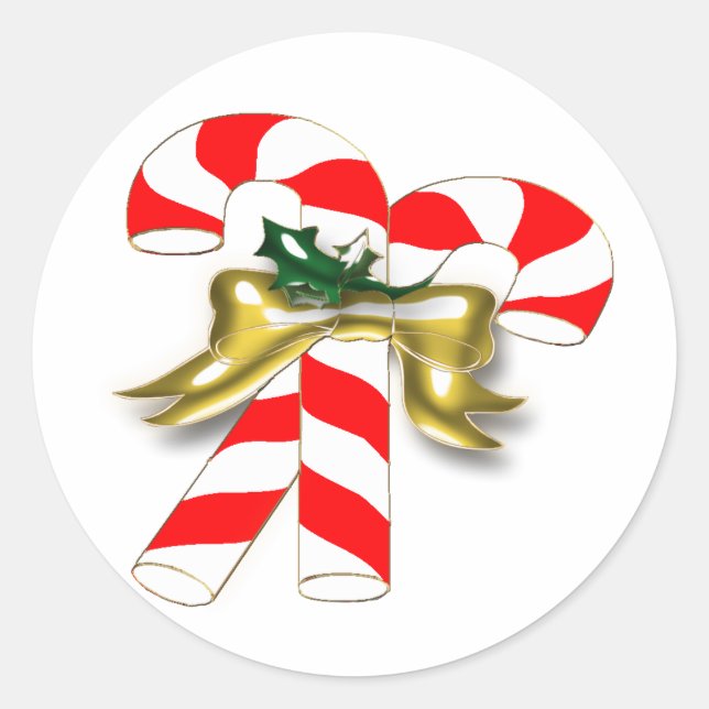 Sticker Rond Bonbons Xmas 1 (Devant)