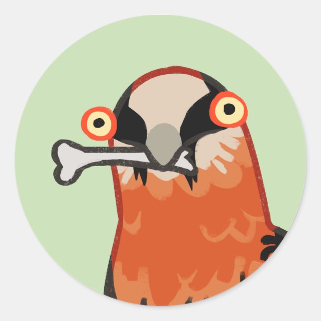 Sticker Rond Bone Apettit (Devant)