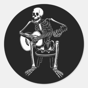 Sticker Rond Bones Busker